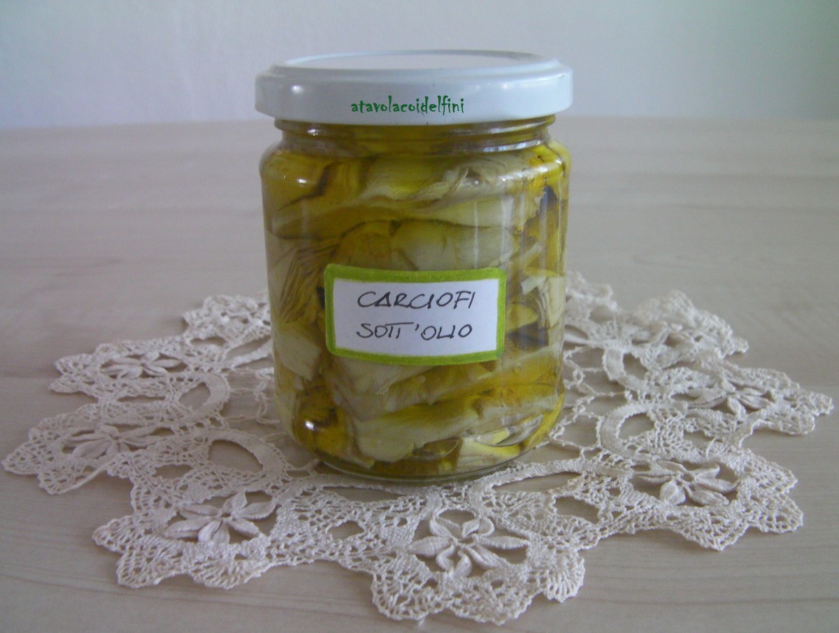 Carciofi bianchi del tarantino in olio extra vergine di oliva