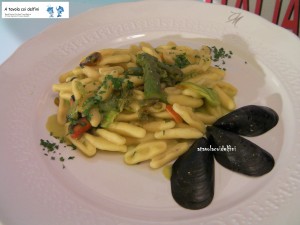 1° Chef Gianfranco Anzini - "Cavatelli alla Dennis" in crema di cozze, asparagi, fiori di zucca e lime
