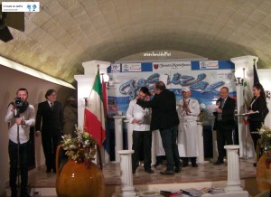 Premiazione 1° classificato Chef Giuseppe Galli