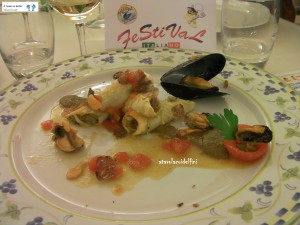 2° Chef Gaetano Minervini - Cannoli alle cozze su vellutata di ceci e tartufo 