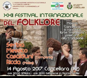 XII Festival Internazionale del Folklore - Cancellara (Pz)