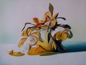 Magnolie - olio su tela (50x70)